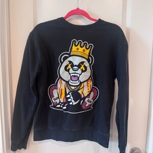 BAWS “Born A Wild Soul” Men’s Black Sweatshirt Size Small